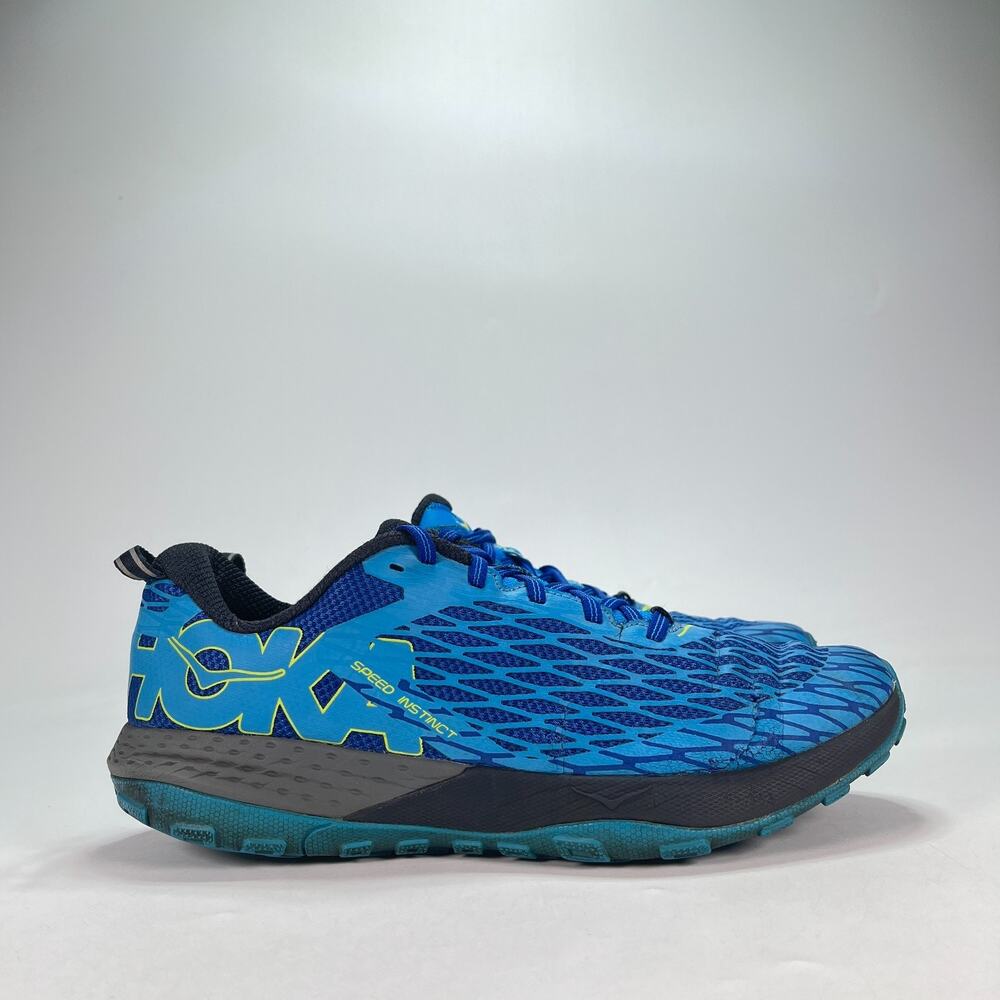Hoka One One Speed Instinct Blue Trail Running Shoes 1012561 TBDB Mens Size 10.5